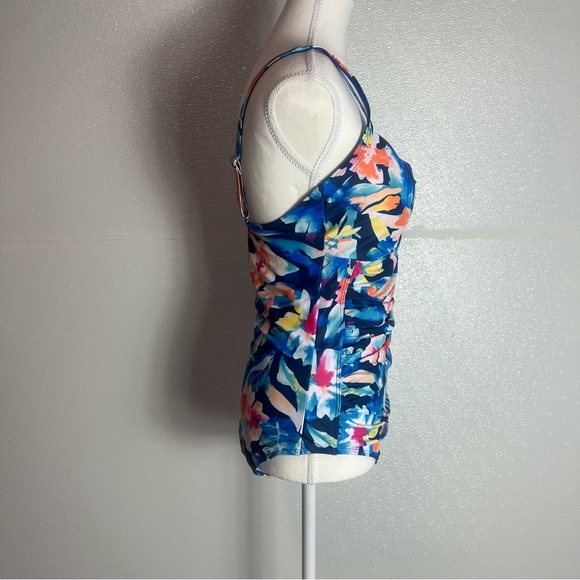 Tempt Me Women Ruched Slimming One Piece Swimsuits Tummy Control Size Large - Picture 10 of 15